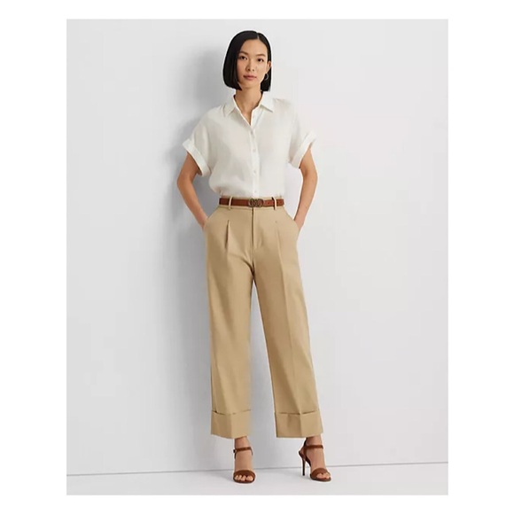 Lauren Ralph Lauren Tan Pants size 12 NWT - Picture 2 of 8